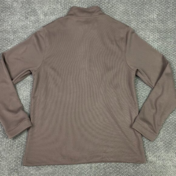 Rhone Commuter 1/4 Zip Pullover Men's Medium Brown Performance Quarter Sweater - Picture 5 of 13